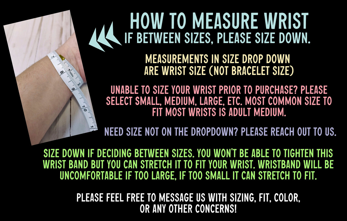 Pick background color- You are enough - Thick Elastic Wristband Bracelet stretchy elastic with magnetic clasp heavy duty, 7/8"